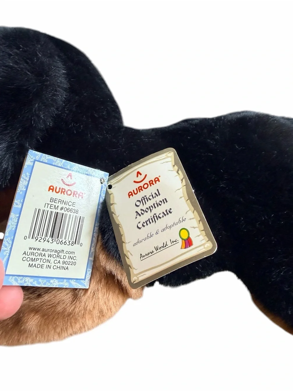 Bernice the Bernese Mountain Dog Plushy by Aurora Flopsies NEW With Tags